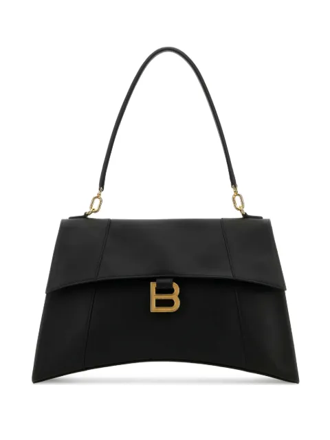Balenciaga Hourglass soft medium shoulder bag Black 8107332ABF9