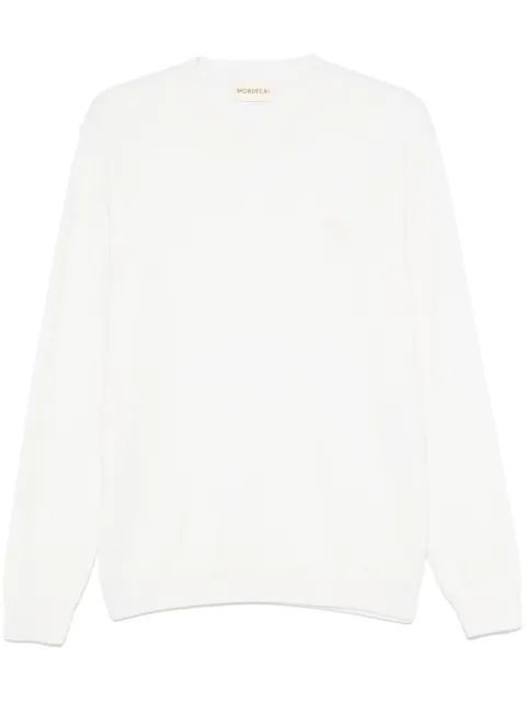 MORDECAI logo-intarsia sweater White 24A96MUK15C