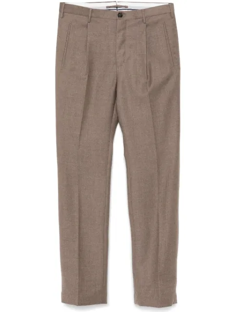 Incotex virgin wool trousers Brown ZX541T1645B