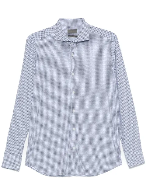 Dell'oglio geometric-print shirt Blue AR25WR11CANEP34