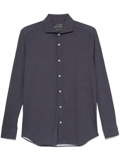 Dell'oglio geometric-print shirt Blue AR25WR11CANEP46