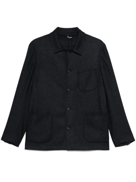 Dell'oglio single-breasted shirt jacket Blue ZAGARATL3549
