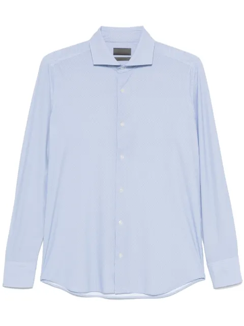 Dell'oglio geometric-print shirt Blue AR25WR11CANEP03