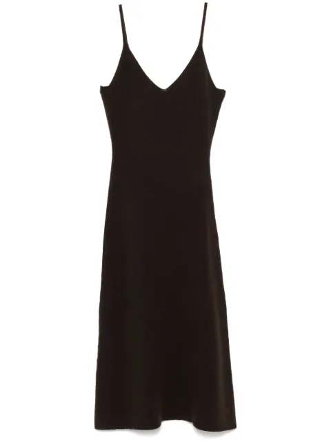 Officine Generale Marga midi dress Brown W24WKNT328