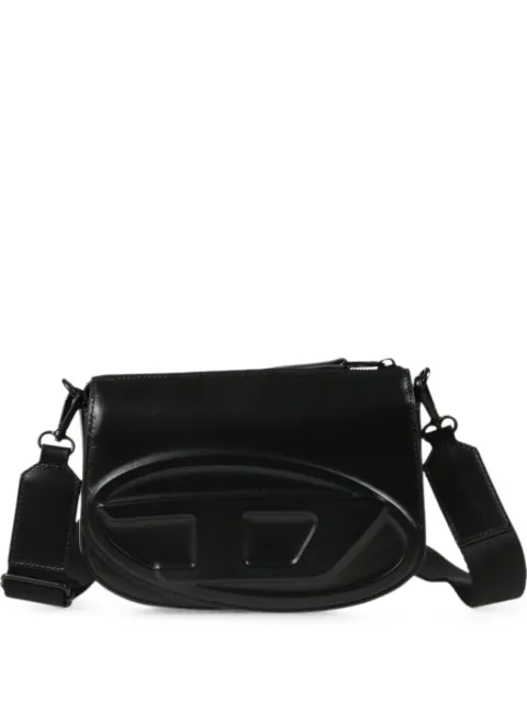 Diesel 1DR-camera bag in premium leather Black X10223PR818