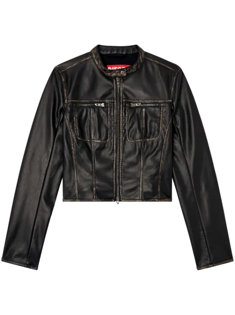 Diesel G-Lobe biker jacket Black A166600IKAR