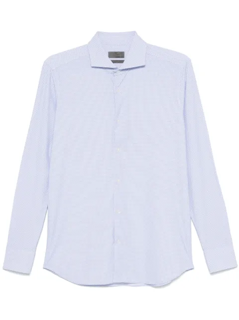Dell'oglio geometric-print shirt Blue AR25WR11CANEP32