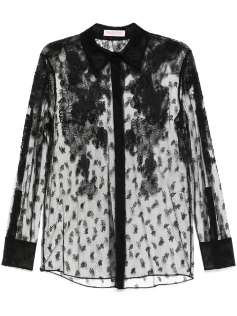 Valentino Garavani Lace Shirt Black BAB6L78SP