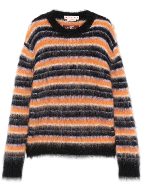 Marni striped sweater Black GCMG0161Q0UFU174
