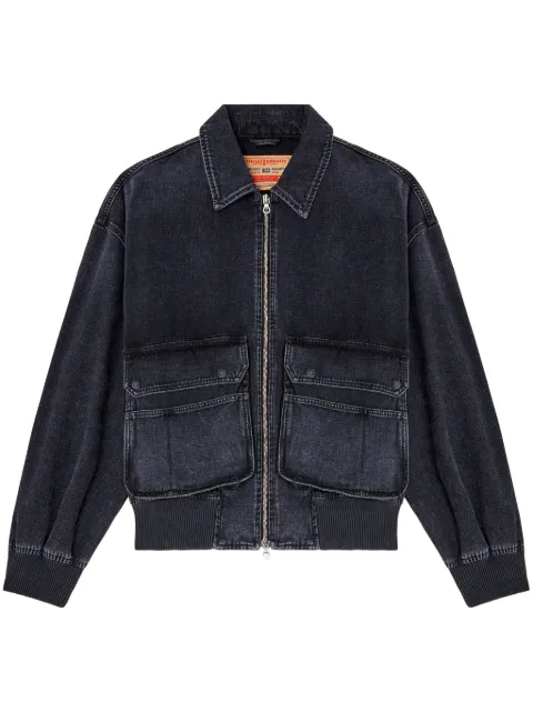 Diesel D-Kurz denim jacket Black A15780007Z9
