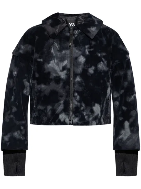 Y-3 all-over print padded jacket Black IW7788