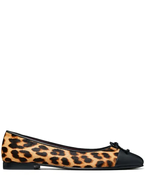 Tory Burch cap-toe ballerina shoes Neutrals 154509