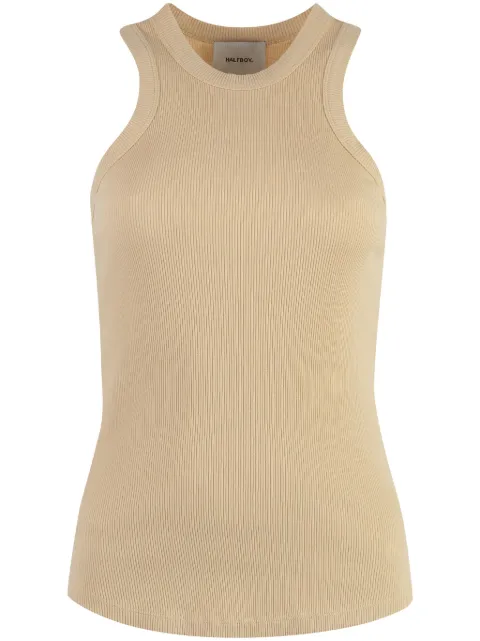 Halfboy cotton tank top Neutrals HSS241WTTA121