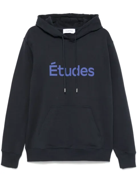 Études Studio logo-print hoodie Blue H24MMSWE26644