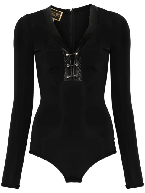 MITILIANE COUTURE piercing-detail bodysuit Black 5942664546492
