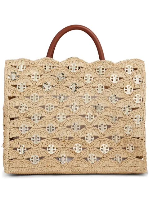 Rabanne Sac a Main Disc-Link tote bag Neutrals 25PSS0501NAT045M227