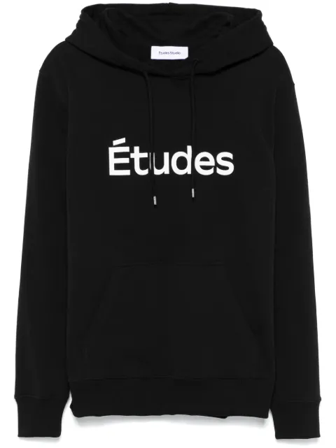 Études Studio logo-print hoodie Black H24MMSWE251