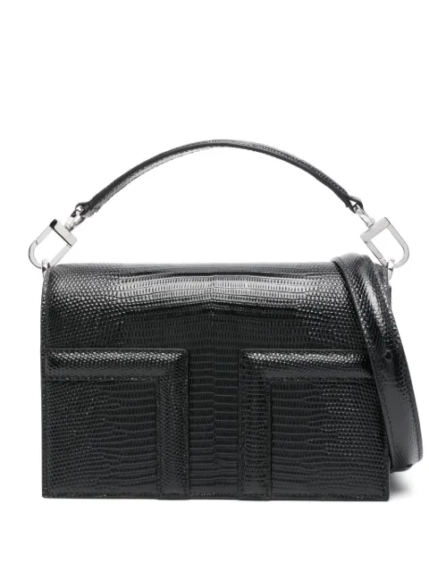 TOTEME mini T-Flap tote bag Black 251WAL0049LE0102001