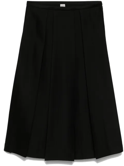 TOTEME twinflower midi skirt Black 251WRB0273FB0324001