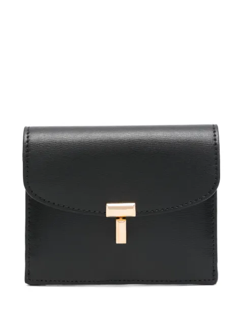 TOTEME T-lock leather card holder Black 251WAM0042LE0025001