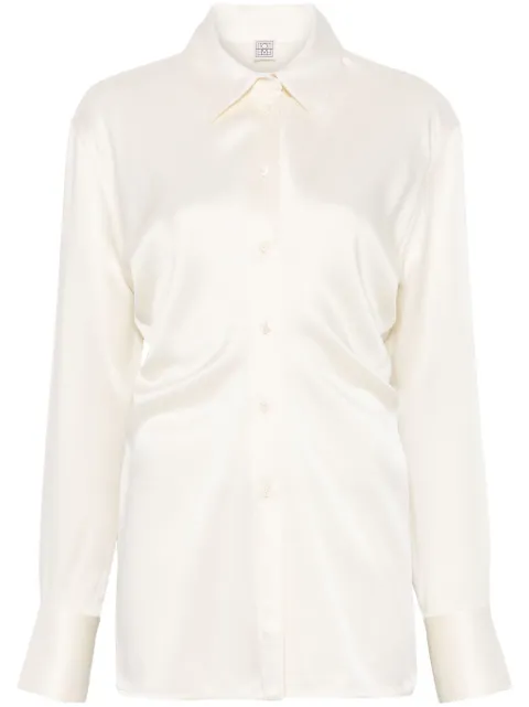 TOTEME slouch-waist shirt White 251WRT4282FB0344070