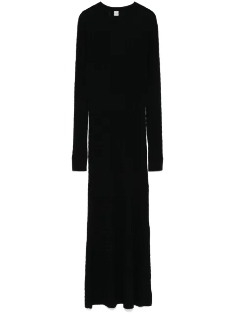 TOTEME cable-knit maxi dress Black 251WRD0142YA0036001