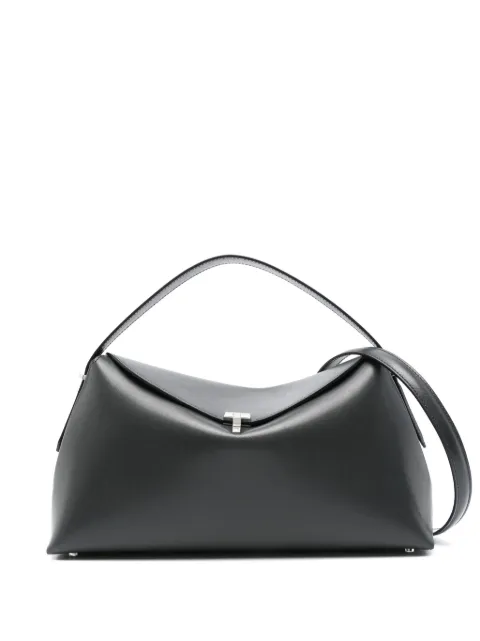 TOTEME T-lock leather top-handle bag Grey 234WAL956LE0025026
