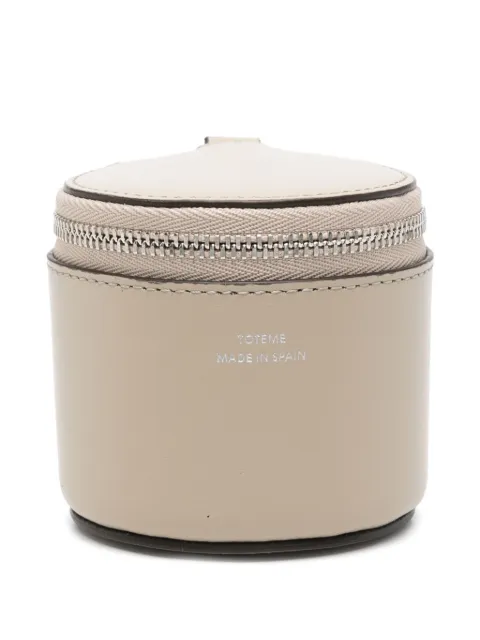 TOTEME leather jewellery box Neutrals 251WAM0044LE0025125