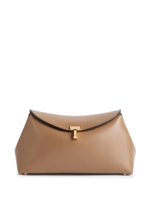 TOTEME t-lock leather clutch Brown 234WAL950LE0025033