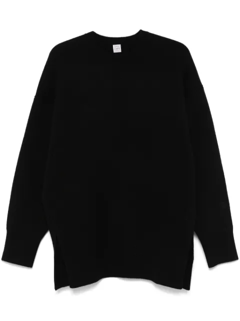 TOTEME double-knit sweater Black 251WRT4626YA0132001