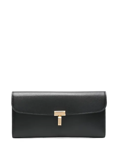 TOTEME T-lock leather wallet Black 251WAM0041LE0025001