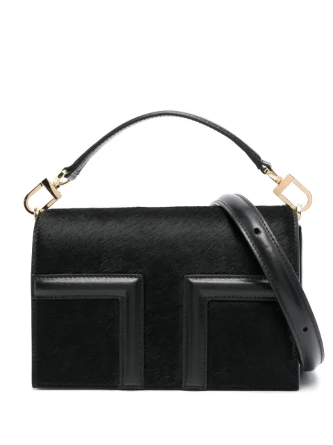 TOTEME mini T-Flap tote bag Black 251WAL0049LE0112001