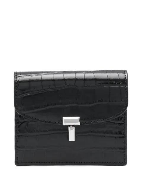 TOTEME T-lock leather card holder Black 251WAM0042LE0076001