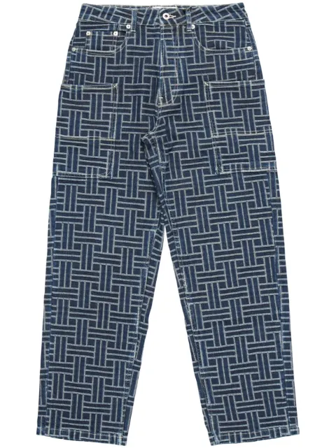 Kenzo weave cargo jeans Blue FE65DP4086J2