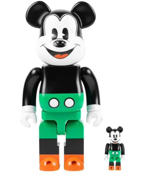 MEDICOM TOY x Mickey Mouse 1930s Poster BE@RBRICK 100% and 400% figure set Black MICKEYMOUSE1930SPOSTER100400SET