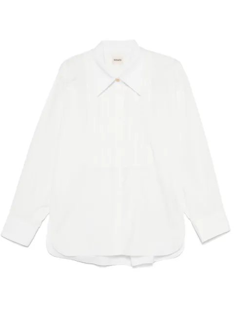 KHAITE pintuck-detailed shirt White 2355148100