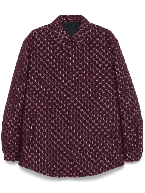 Gucci GG-Supreme shirt jacket Red 787904ZAQ5N6419