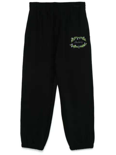 Burberry logo-embroidered track pants Black 8097859