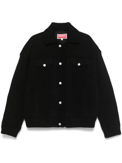 Kenzo knitted down jacket Black FE65OU1419NC