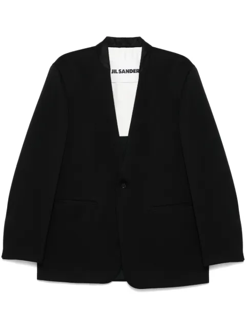 Jil Sander wool tailored jacket Black J23BN0009J40021