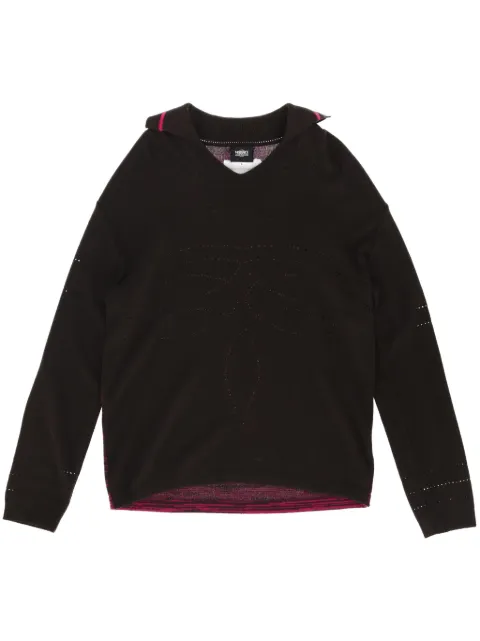 Versace Pre-Owned 2000s perforated-detail sweater Brown VER250PO