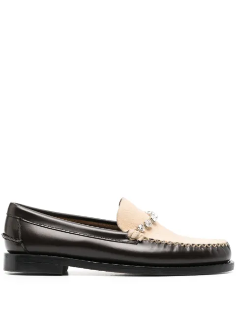Forte Forte x Sebago crystal-embellished loafers Brown 12996MYSHOES