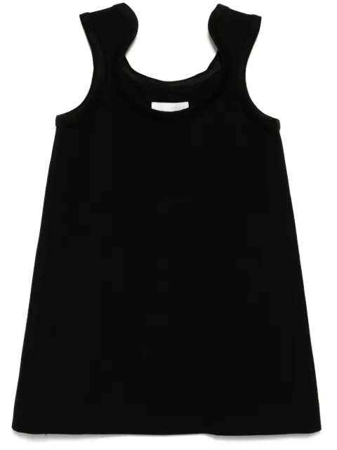 Low Classic curve ribbed wool mini dress Black LW243DR03