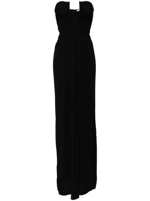 Christopher Esber arced palm strapless dress Black ARCEDPALMSTRAPLESSDRESSBLACK
