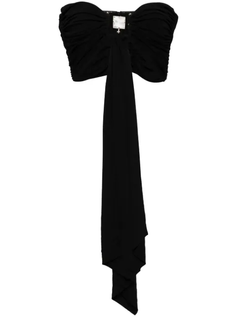 Christopher Esber bezel quartz draped top Black BEZELQUARTZDRAPETOPBLACK