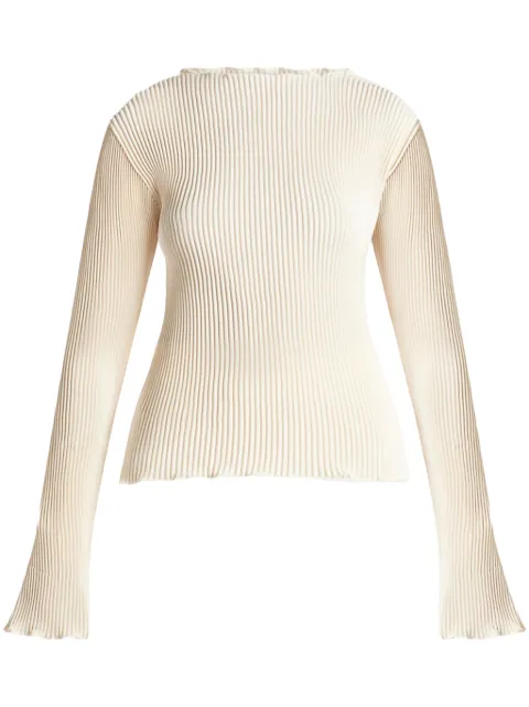 L'IDÉE plissé top Neutrals SLT024BON