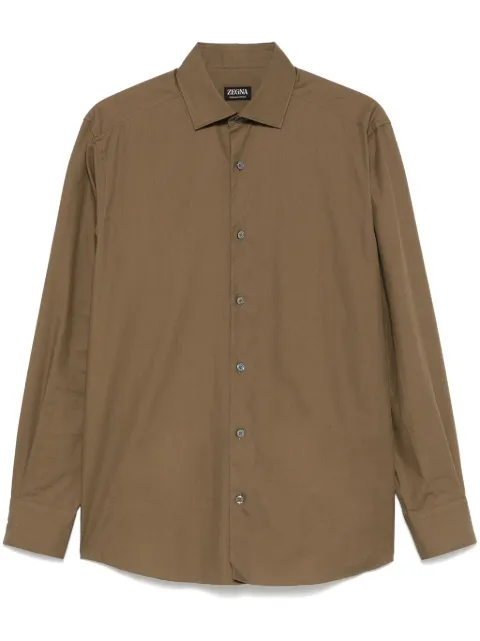 Zegna cotton shirt Brown UEX20A8SRF5