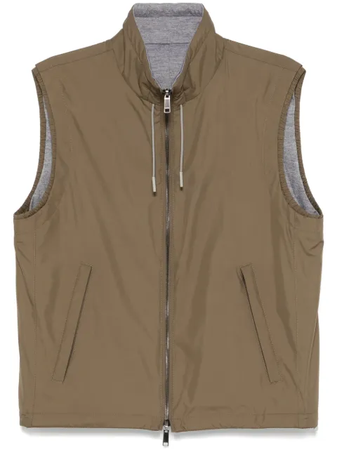 Zegna reversible gilet Green UET33A87110B