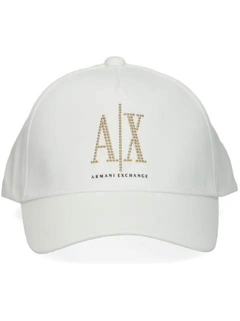 Armani Exchange logo-embellished cap White 9442083R131