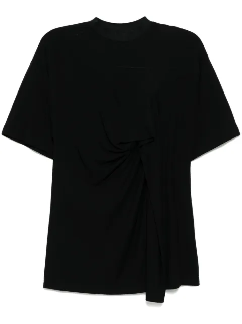 Toga High twist smooth jersey T-shirt Black TA242JK015